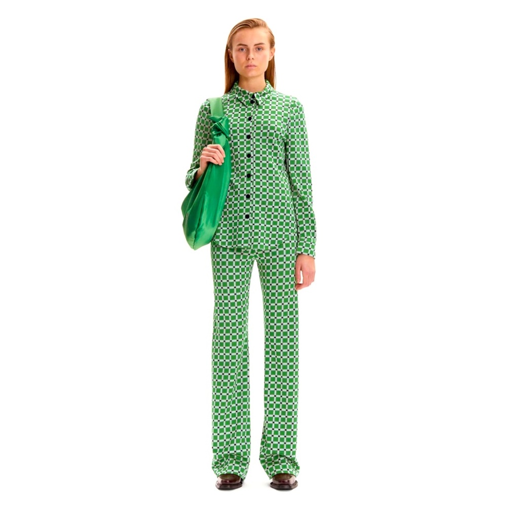 Green check print pants from Stine Goya Size Small